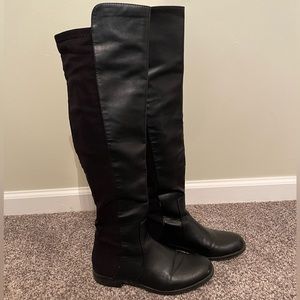 Black over the knee boots